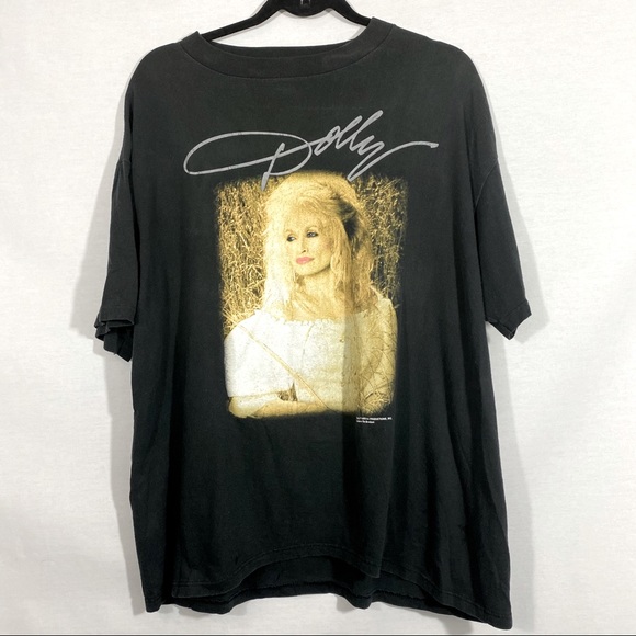 Vintage Tops - Vintage single stitch Dolly Parton 90s graphic tee